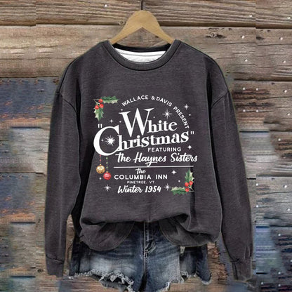 Autumn Winter New Pullover Digital Printing Women's Christmas Street Trend Round Neck Top