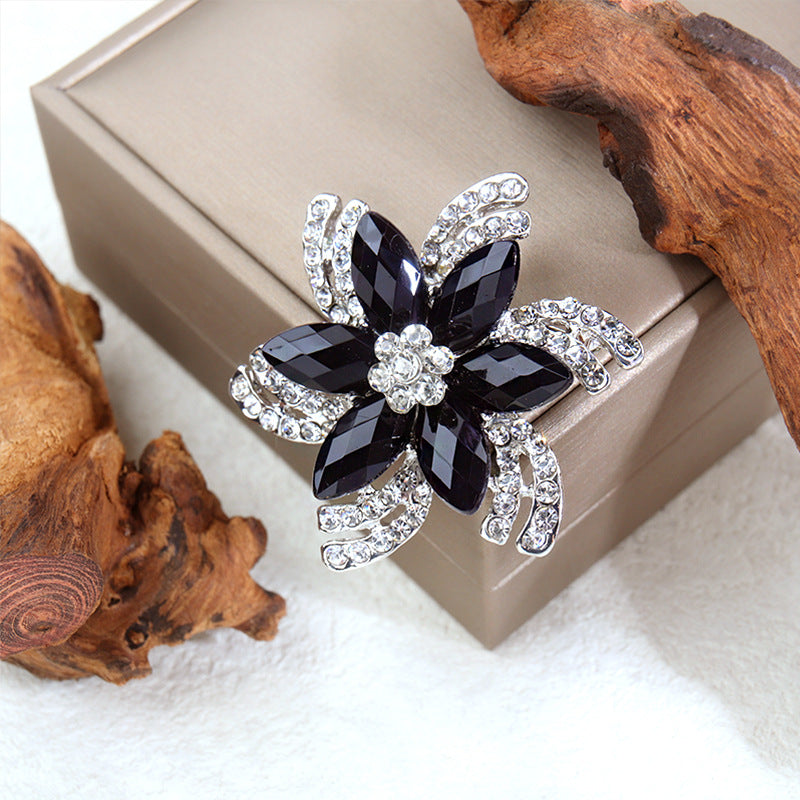 Brooch Female Rhinestone Coat Accessories