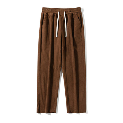 Corduroy Autumn And Winter New Fleece-lined Thick Casual Pants