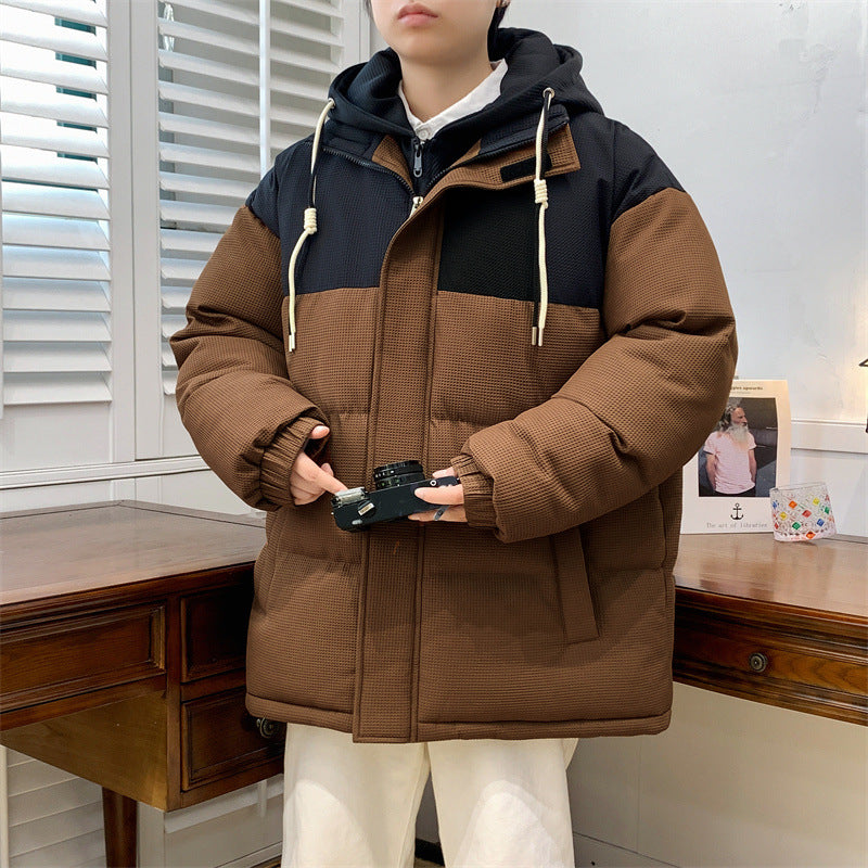 Down Cotton-padded Coat For Men Winter Warm Quilted Jacket