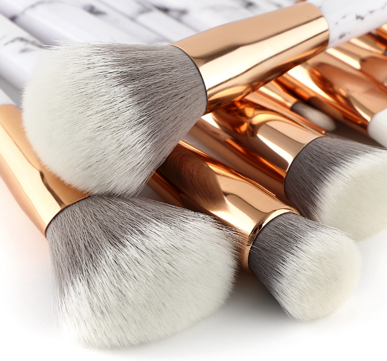 11 sets of marble makeup brush with makeup brush beauty makeup kit 11 makeup brush sets