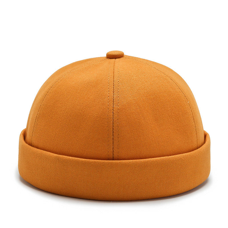 Skullcap Summer Hat Men's Autumn Brimless Cotton-padded Cap