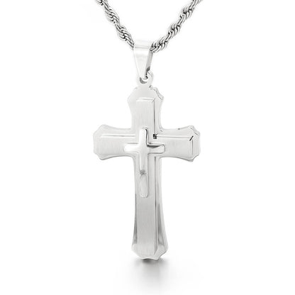 European And American Classic Creative Cross Pendant Necklace