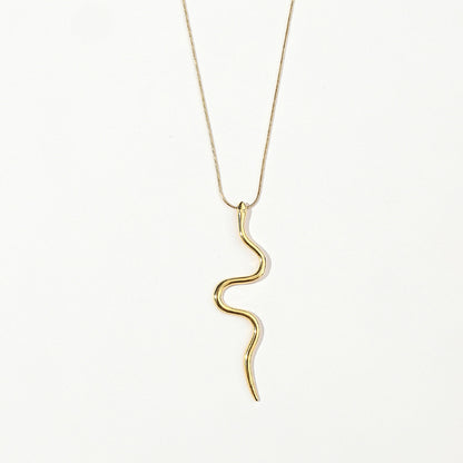 Stainless Steel Simple Personality Snake Necklace