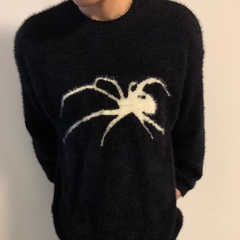 Spider Men's And Women's Loose High-grade Special-interest Design Sweater