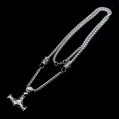 Titanium Steel Men's European And American Retro Viking Necklace