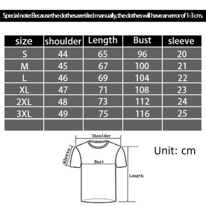 Men's 3D Digital Printing Casual Round Neck Short Sleeves