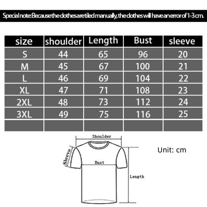 Men's 3D Digital Printing Casual Round Neck Short Sleeves