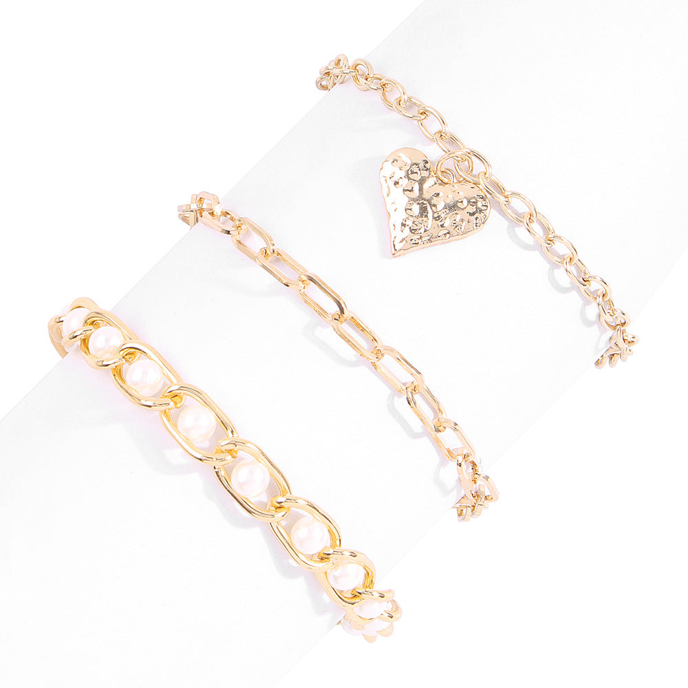 Exaggerated Alloy Thick Chain Multi-layer Bracelet Women European And American Fashion