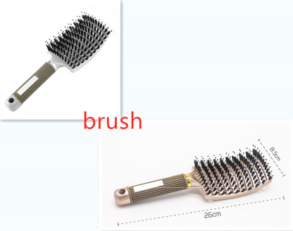 Hairbrush Anti Klit Brushy Haarborstel Women Detangler Hair Brush Bristle Nylon Scalp Massage  Teaser Hair Brush Comb