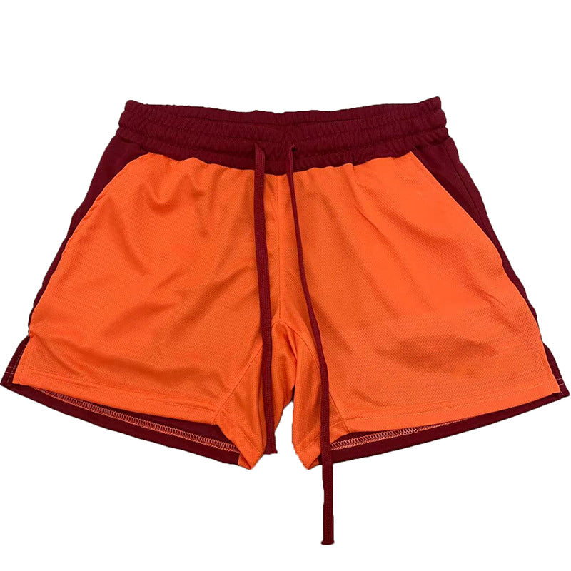 Men's Zipper Mesh Breathable Shorts Beach Pants