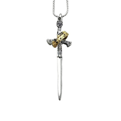 Vintage Exaggerated And Personalized Gothic Sword Pendant Fashion Creative Punk Necklace