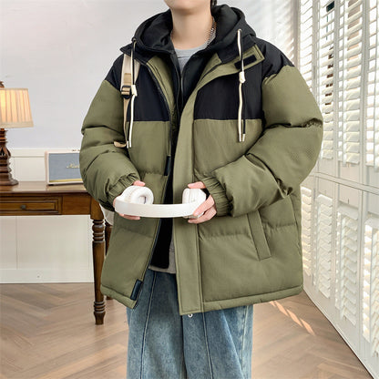 Down Cotton-padded Coat For Men Winter Warm Quilted Jacket