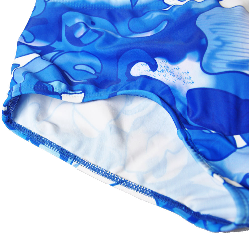 Printed Fashion Boxer Swimming Trunks For Men