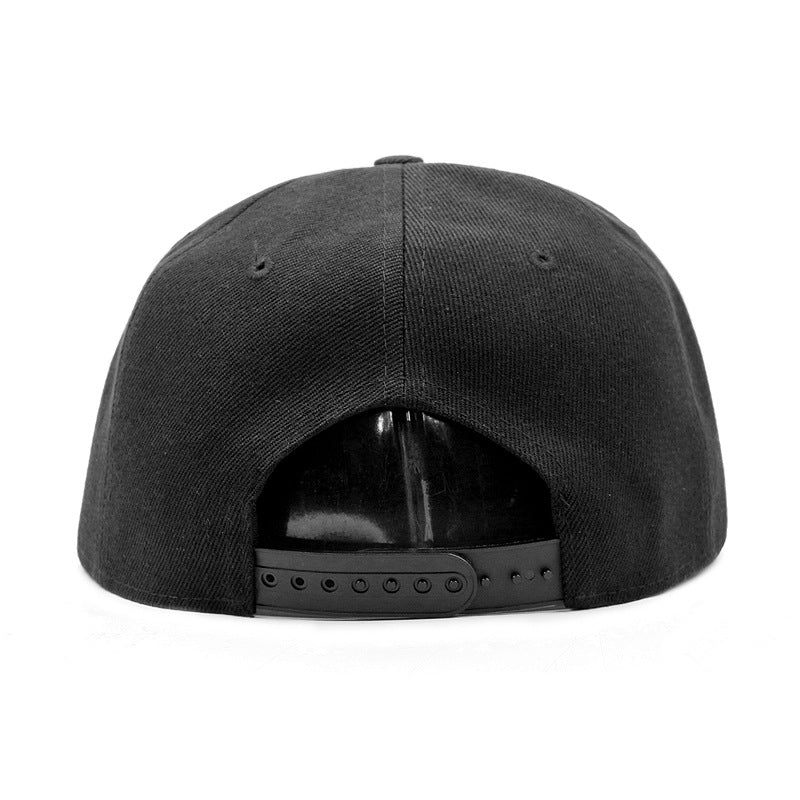 Punk Hip Hop Metal Rivet Flat Brim Baseball Cap