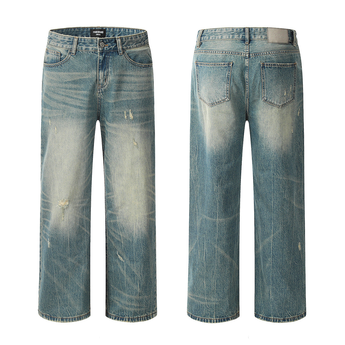 New Heavy Industry Straight American Retro Jeans