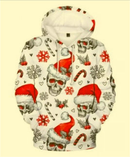 Christmas Cat Digital Printing Men's Hoodie