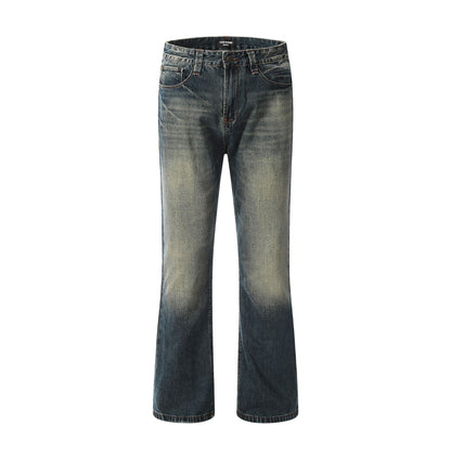 Loose Wide-leg Skinny American Retro Jeans For Men