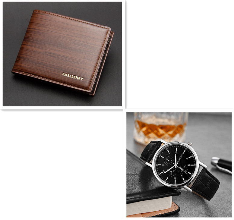 Simple Leather Belt Men's Quartz Watch