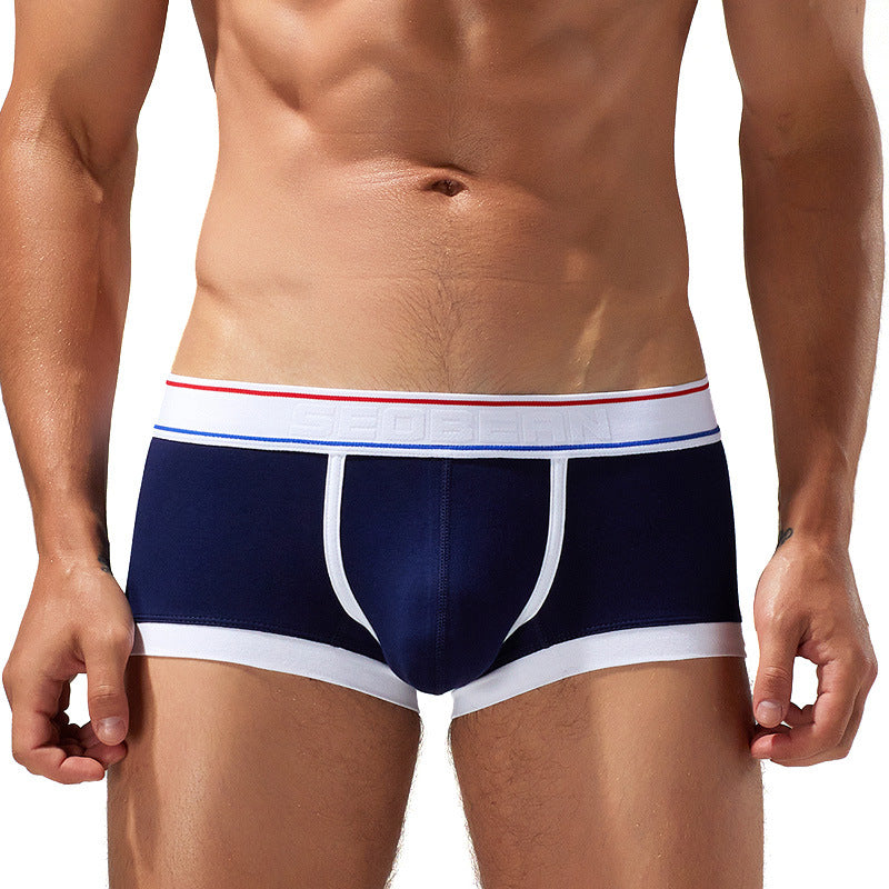 Underwear Cotton Boxer Youth Low Waist Panties Men's Boxers