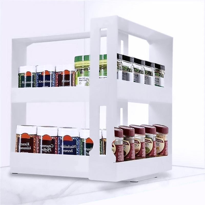 Kitchen rotating rack spice rack