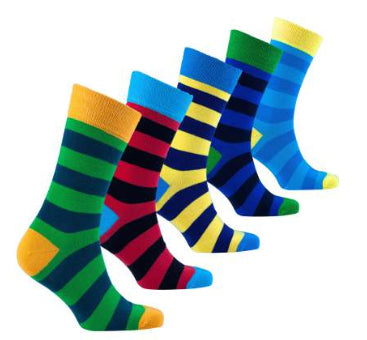 Plus Size Plus-sized Long Striped Men's Cotton Socks