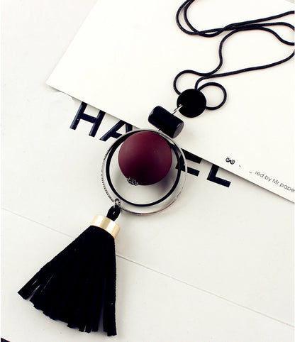 Tassel Long Necklace For Women All-match