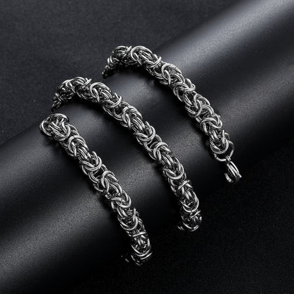 Domineering Hip Hop Stainless Steel Hand-woven Keel Chain