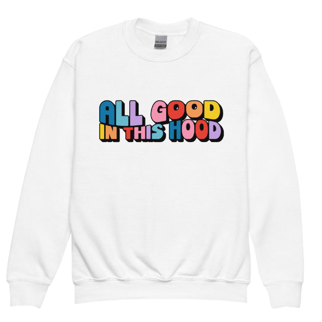 European And American Design Cartoon Letter Crew Neck Sweatshirt