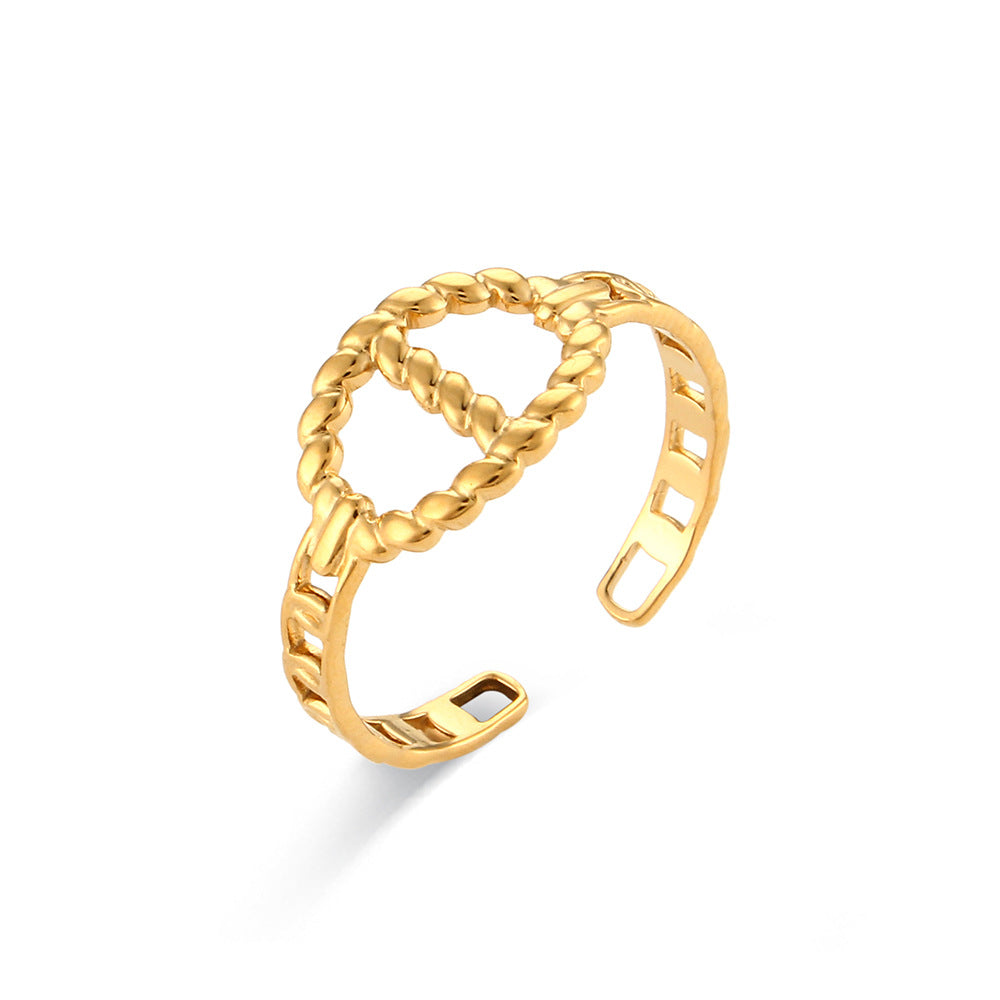 European And American Gold Ring Ornament