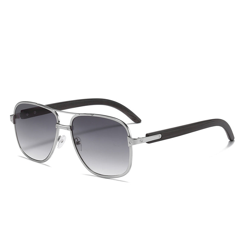 Retro Square Frame Sunglasses Pilot