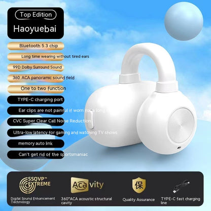 Bluetooth Headset Non In-ear Painless Long Endurance Wireless Noise Reduction