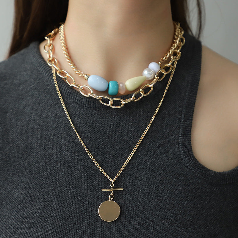 Women's Fashion Punk Twin Necklace