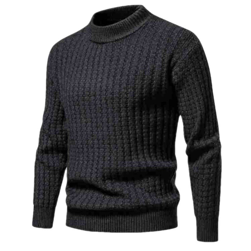 Autumn Men's Knitwear Solid Color Round Neck Fashion Sweater