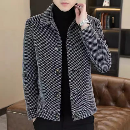 Velvet Padded Thickened Coat Male