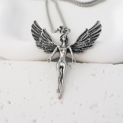 Angel Wings Pendant Companion Necklace