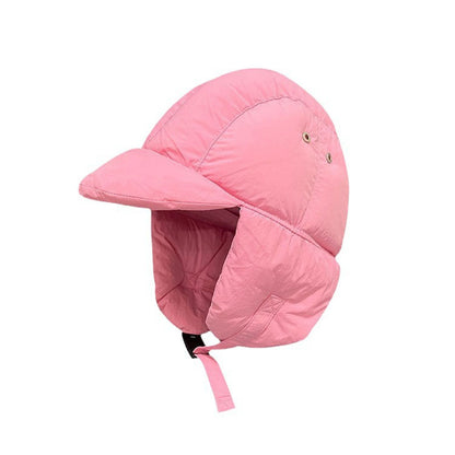 Down Cotton-padded Cap Women's Light Warm Ear Protection