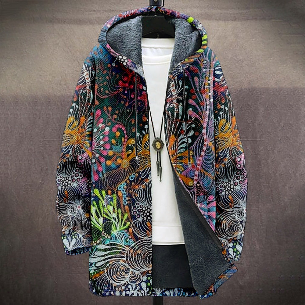 Zipper Hooded Cardigan Cotton-padded Jacket