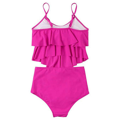 Ruffled bikini swimsuit