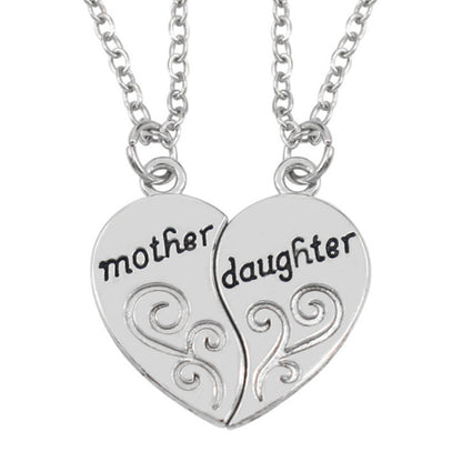 Mother And Daughter Two-part Love Necklace