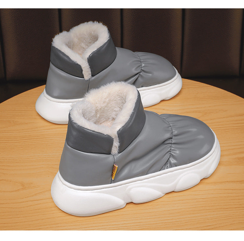 Men's Winter Bread Shoes Fleece-lined Thick Snow Boots