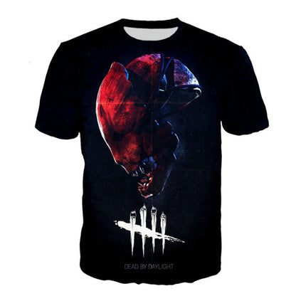 3D Digital Printing Men's T-shirt Round Neck Loose Short Sleeves