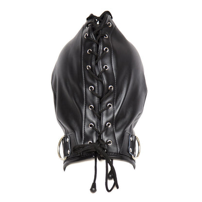 Black Leather Hood Leather Mask