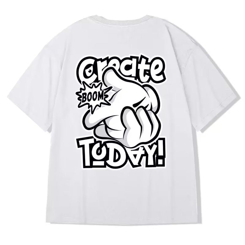 Niche Cartoon Short Sleeve Loose-fitting Casual T-shirt