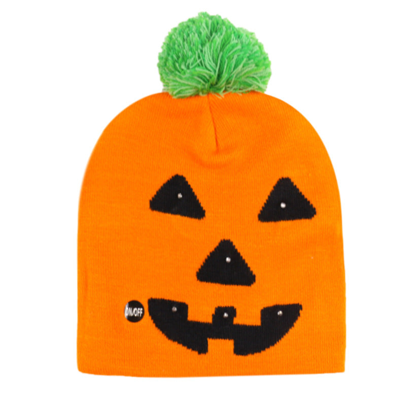 Knitted Pumpkin Ghost Skull Knitted Hat Halloween