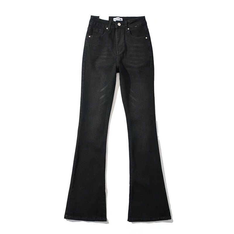 High Waisted Slim Fit Flared Pants For Women