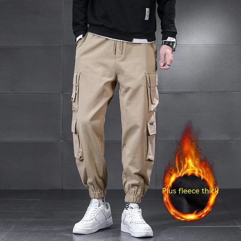 Multi-pocket Cargo Pants Men's Plus Size Loose Casual Pants