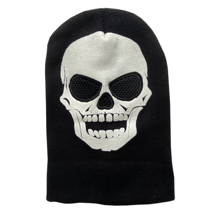 Skull Luminous Knitted Hat Sleeve Cap