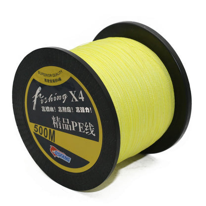 Strong pull fishing line