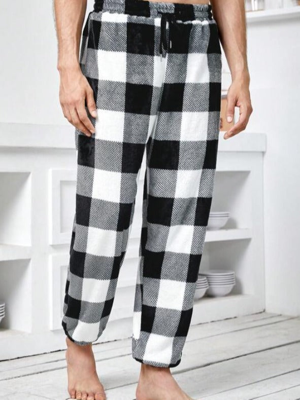 Drawstring Waist Casual Pants Pajamas Trousers